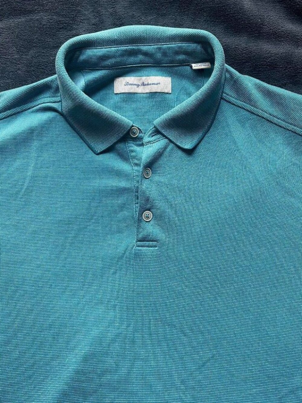Tommy Bahama Polo Shirt XL Modal Blend Teal